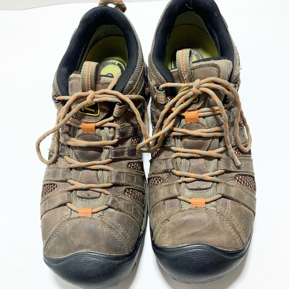 Keen Flint Low Steel Toe Work Shoes Nubuck Leather Water Resistant Mens Size 9